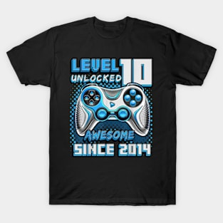 10th Birthday Gamer 10 Year Old Bday Boy Ten Son T-Shirt